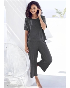 Пижама (2 шт.) в мягкую рубчатую ткань, серый Vivance dreams