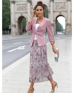 Леди плиссированная юбка, лиловый Lady