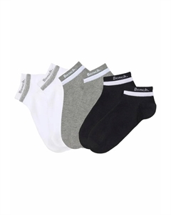 Короткие носки (упаковка 6 пар) с двойными манжетами, серый Bench
