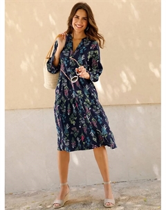 Платье А-силуэта "Платье из джерси", темно-синий Classic basics