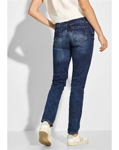 Джинсы комфортного кроя, средняя талия, синий Cecil