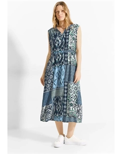 Летнее платье из вискозы, синий Cecil