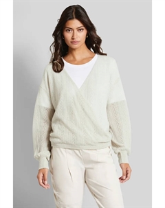 Свитер с V-образным вырезом, ультралегкий, бежевый Bugatti