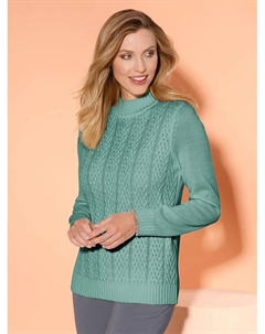 Свитер с воротником стойкой "Пуловер", цвет Salbei Classic basics