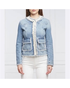 Джинсовая куртка классического кроя, синий Liu jo