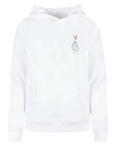 Толстовка "Женская женская толстовка K Heart Basic Толстовка ", белый Merchcode