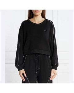 Свитшот женский укороченный, черный Liu jo