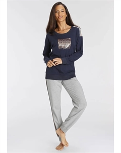 Пижама (2 шт.), с контрастными тесьмами, синий Vivance dreams