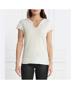 Футболка стандартного кроя, экрю Zadig&voltaire