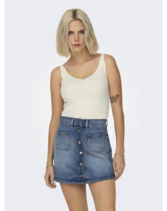 Трикотажный топ "NANNA S/L TOP KNT NOOS", цвет Cloud Dancer Jdy