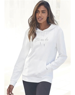 Толстовка с капюшоном и блестящей вышивкой логотипа Loungewear, домашний костюм, толстовка с капюшоном Loungewear, цвет Ecru Bench