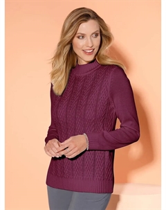 Свитер с воротником стойкой "Пуловер", цвет Beere Classic basics