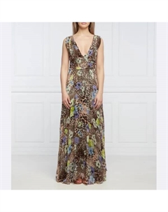 Платье с добавлением шелка, коричневый Liu jo