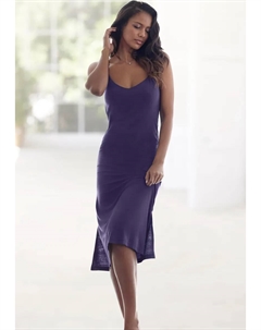 Пеньюар, глубокий вырез сзади с регулируемой шнуровкой из атласных лент, фиолетовый Lascana