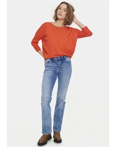 Свитер с круглым вырезом "A2561, MilaSZ Pullover с R-образным вырезом", цвет Tigerlily Saint tropez