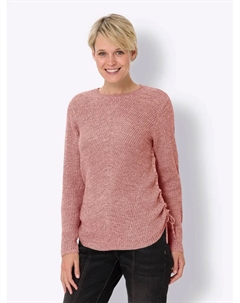 Свитер с круглым вырезом "Пуловер", цвет Rosenholz-Ecru-Meliert Classic basics