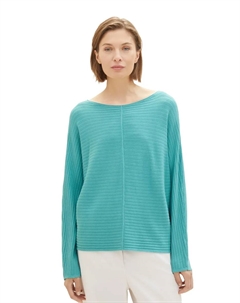 Вязаный свитер со структурой, цвет Summer Teal Tom tailor