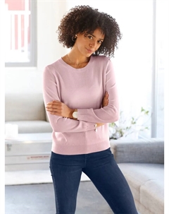 Свитер с круглым вырезом "Пуловер", цвет Rosé Classic basics