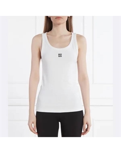 Топ Datamia узкого кроя, белый Hugo