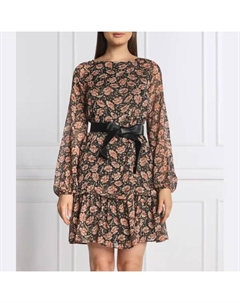 Платье с поясом, черный Liu jo