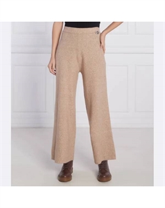 Трикотажные брюки прямого кроя с добавлением шерсти, бежевый Liu jo