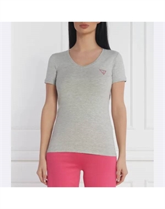 Футболка узкого кроя Vn Mini с треугольниками, серый Guess