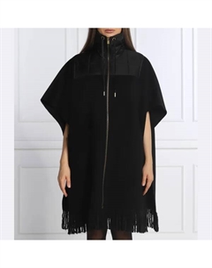 Шерстяное пончо свободного кроя Mara., черный Pinko