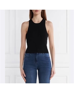 Облегающий топ, черный Michael kors