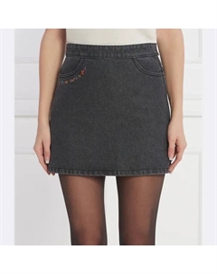 Джинсовая юбка, черный Zadig&voltaire