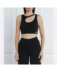 Топ Evalyn узкого кроя, черный Guess