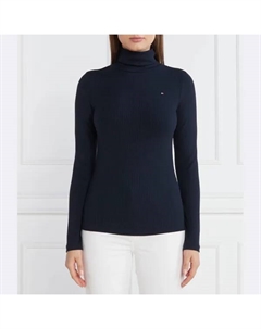 Водолазка приталенного кроя 5x2 в рубчик nk ls, синий Tommy hilfiger
