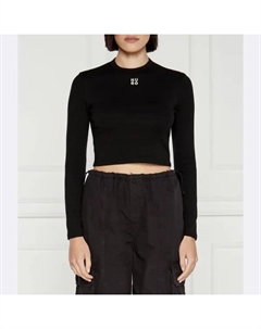 Укороченная блузка, черный Hugo