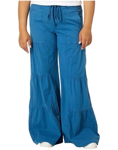 Брюки Terraced Wide Leg Pant, цвет Poseidon Xcvi