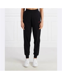 Спортивные брюки стандартного кроя в стиле шаффл, черный Hugo