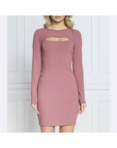 Шерстяное платье, розовый Guess