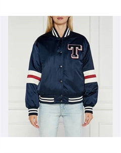 Бомбер свободного кроя, синий Tommy hilfiger