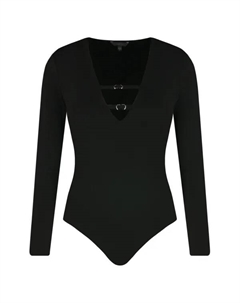 Боди узкого кроя Kamren, черный Guess