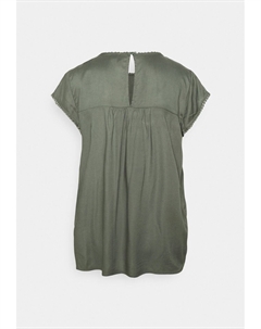 Футболка с принтом Vmdebbie Pleat, зеленый Vero moda