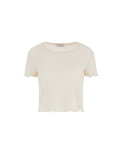 Блузка Mit Smokstich, weiß Guess