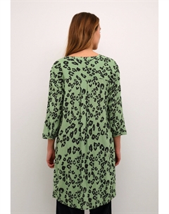 Туника Bpleoelle, кашемировый зеленый черный большой лев Kaffe