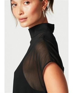 Блузка Twist Front Short Sleeve, черная Next