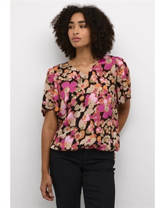 Блузка Laila, розовая дыня с размытым цветком Kaffe