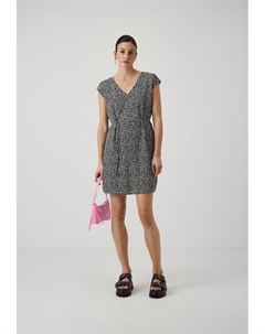 Летнее платье olivia V Neck Dress Dia, черное/белое Jdy