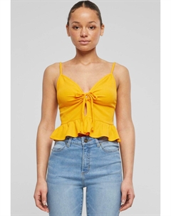 Топ, оранжевый Waffle Ruffle Urban classics