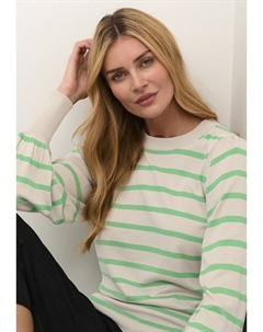 Свитер Kamala, перьево-серый меланжево-зеленый Kaffe