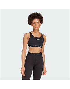 Спортивный бюстгальтер Techfit Medium Support Bra, черный Adidas