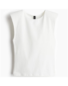 Топ Tank With Shoulder Pads, белый H&m