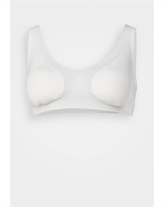 Удлиненный бюстгальтер Bralette, шелк белый Sloggi