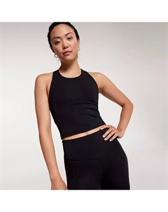 Женский укороченный топ с высоким воротником Energize, черный Calia