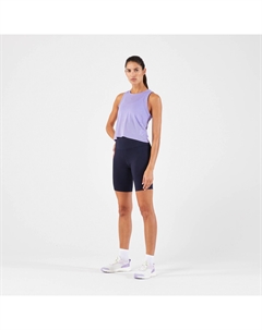 Женская дышащая короткая майка для бега - Run 500 Dry Purple Kiprun